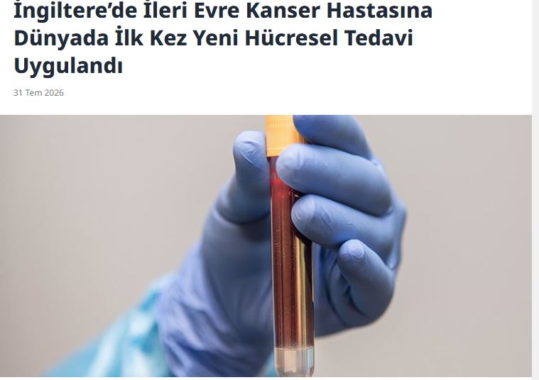 Yeni Hücresel Tedavi Uygulandı